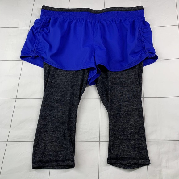 Athleta Pants - Athleta Pants Womens XL Blue Gray Go Getter Knickers Short Active Hike